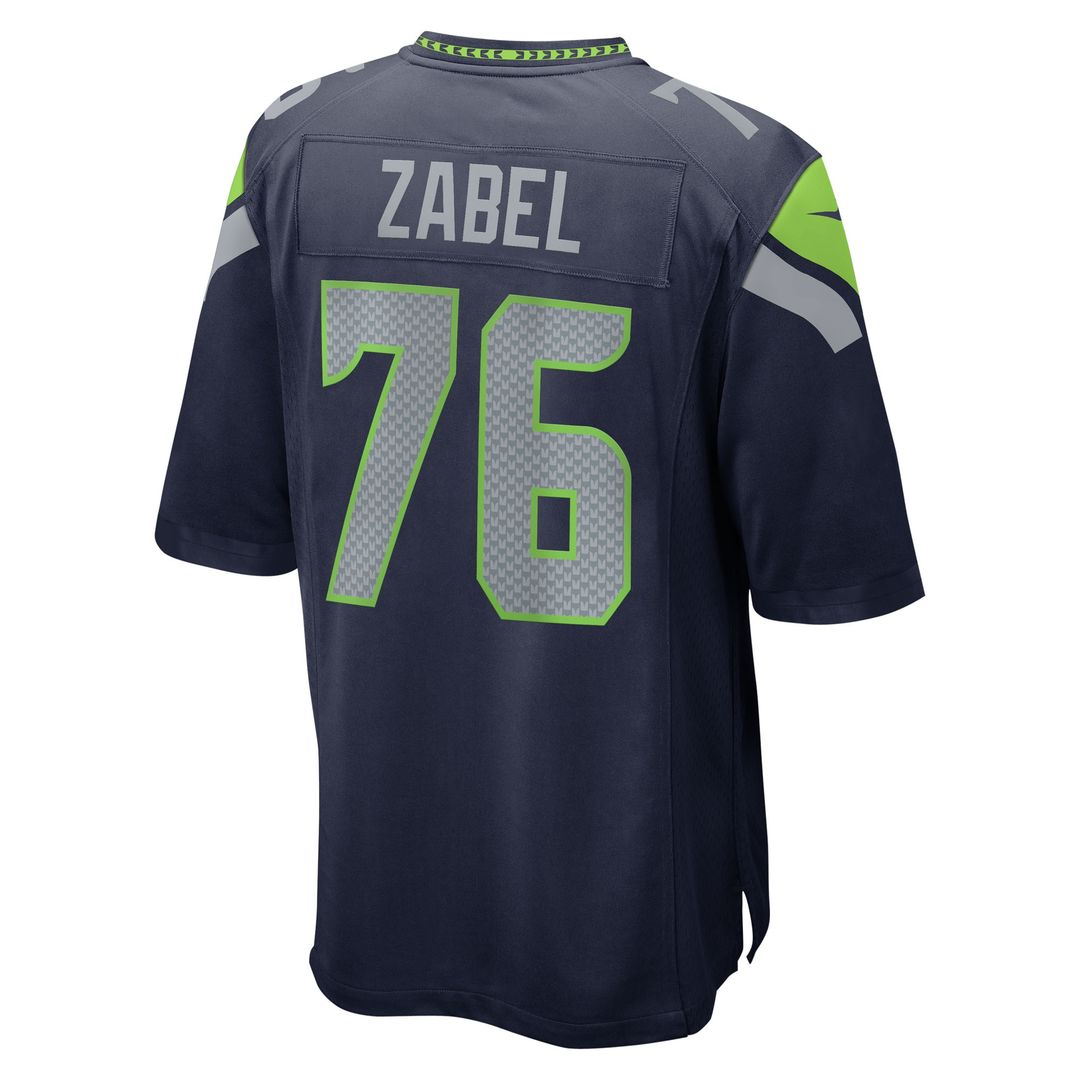 Grey Zabel Seattle Seahawks Nike Team Game Jersey - Navy