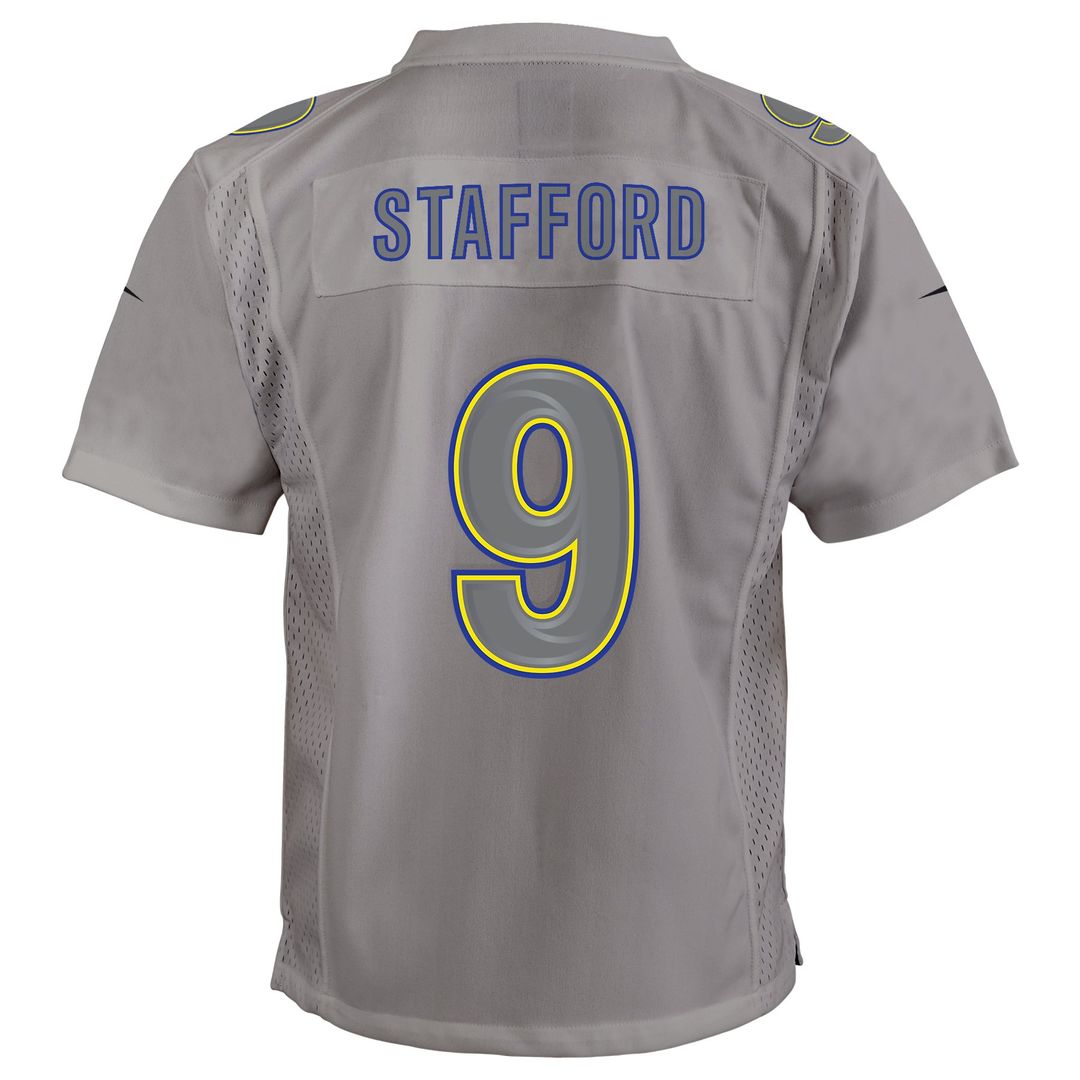 Matthew Stafford Los Angeles Rams Nike Youth Atmosphere Game Jersey - Gray