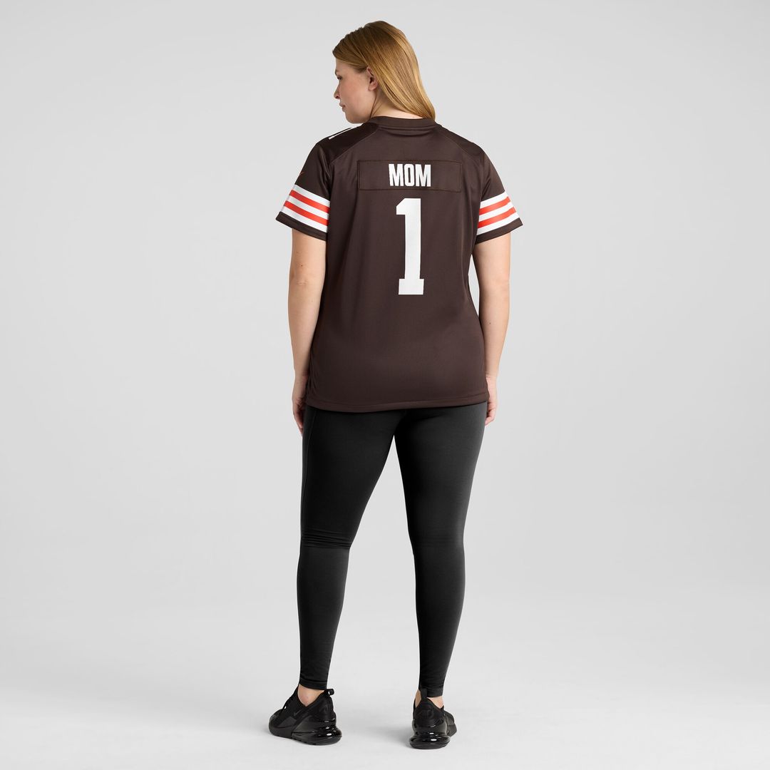 Number 1 Mom Cleveland Browns Nike Women's Game Jersey - Brown