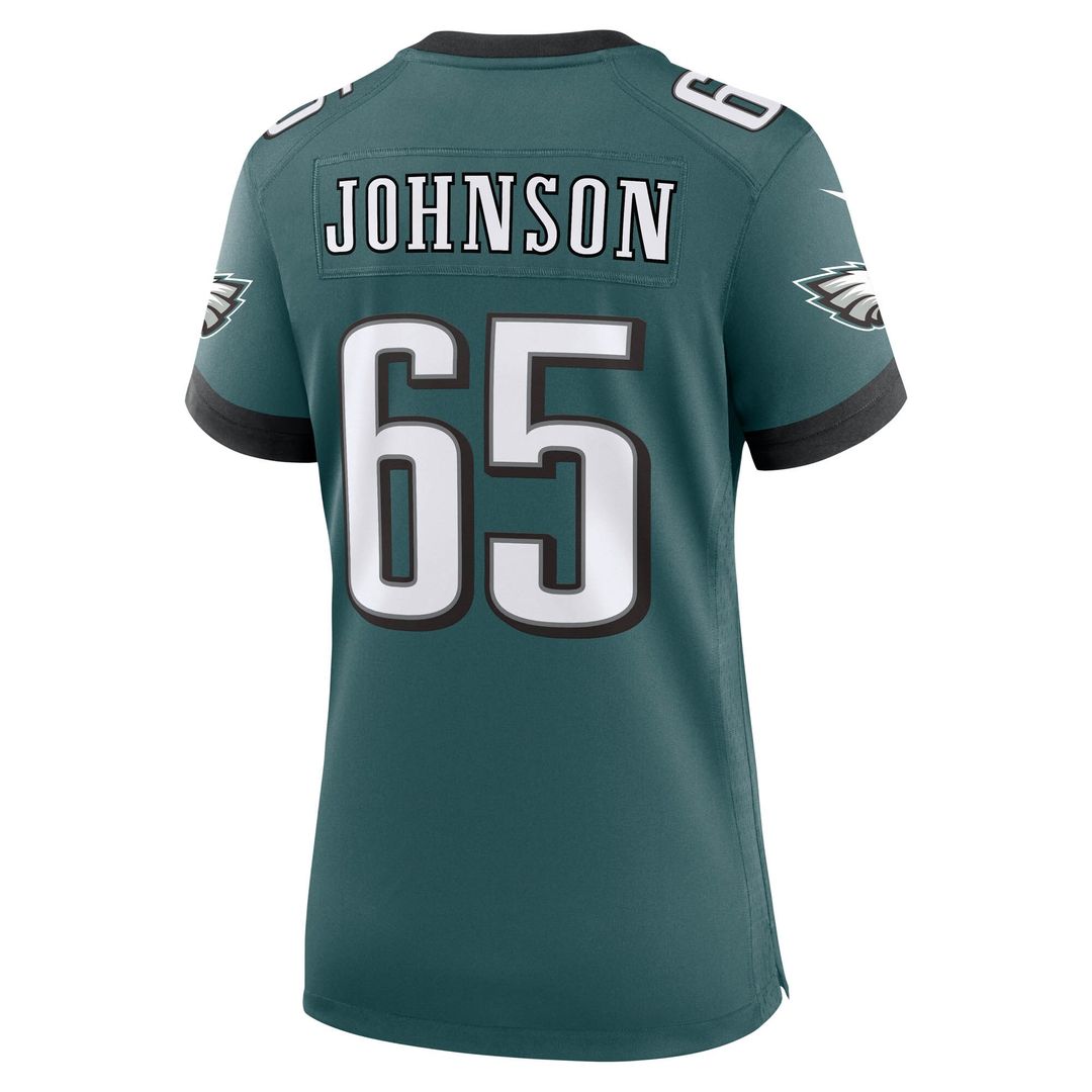 Lane Johnson Philadelphia Eagles Nike Women's Team Game Jersey - Midnight Green