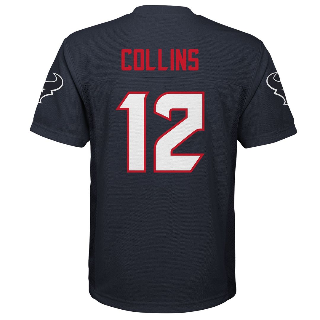 Nico Collins Houston Texans Youth Replica Player Jersey - Navy
