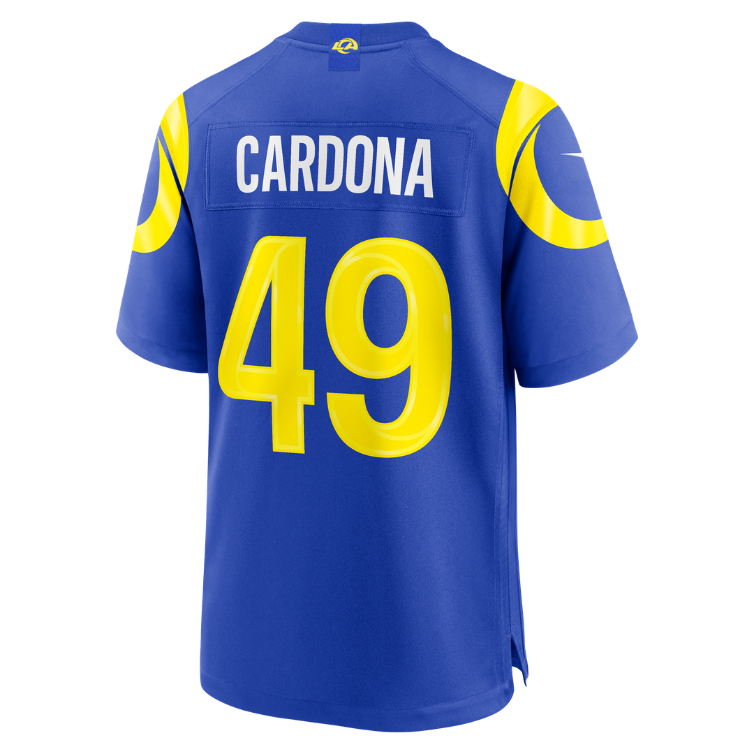 Joe Cardona Los Angeles Rams Nike Team Game Jersey - Royal