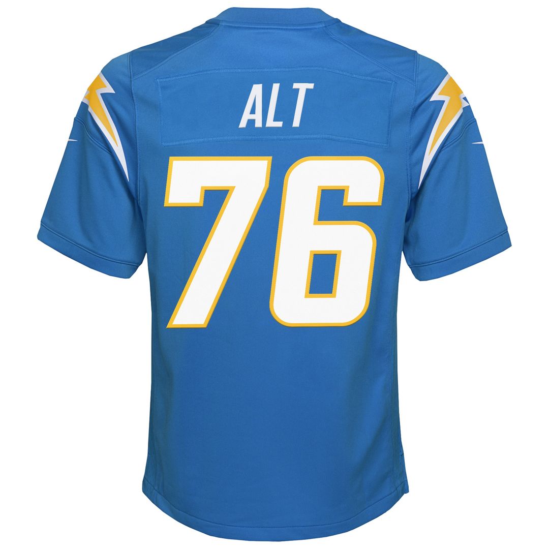 Joe Alt Los Angeles Chargers Nike Youth Game Jersey - Powder Blue