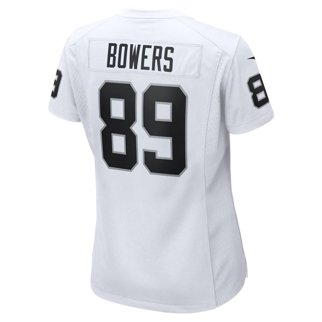 Brock Bowers Las Vegas Raiders Nike Women's Game Jersey - White
