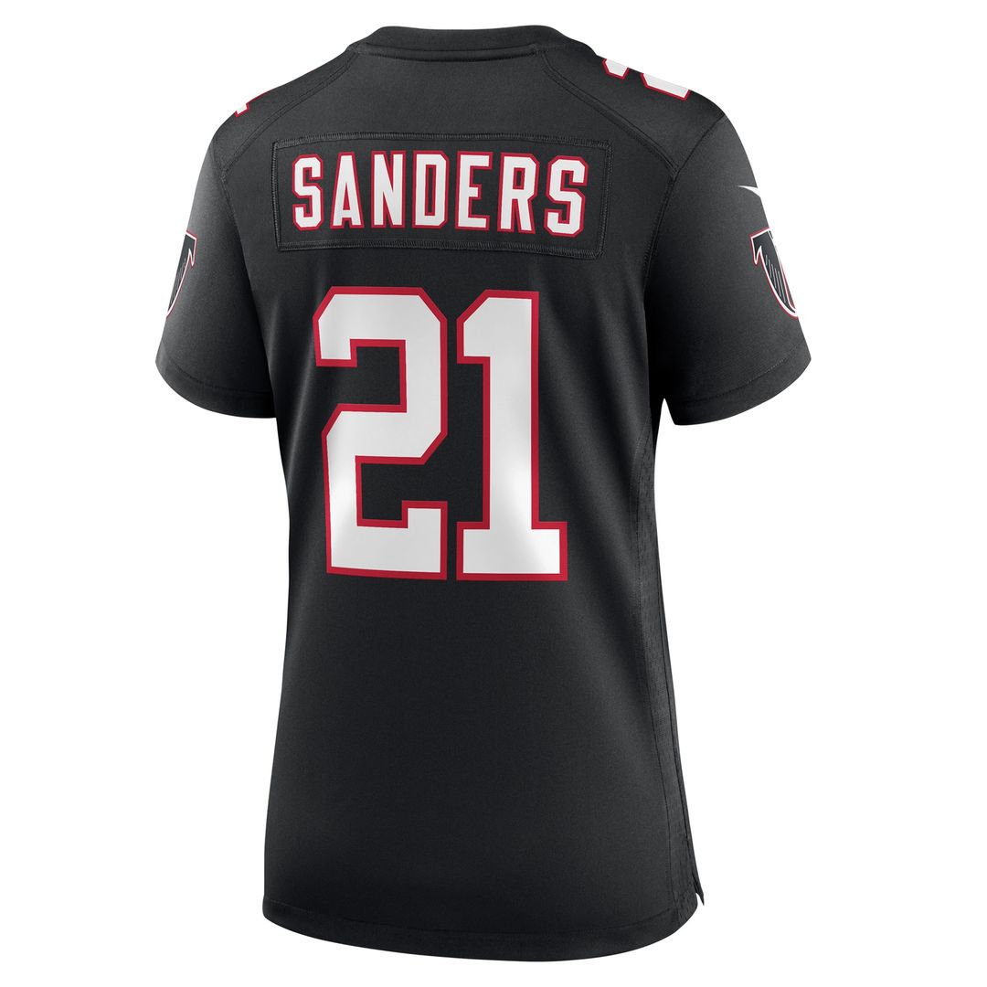 Deion Sanders Atlanta Falcons Nike Women's Alternate Retired Player Game Jersey - Black