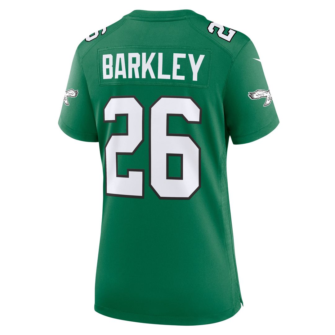 Saquon Barkley Philadelphia Eagles Nike Women's Alternate Game Jersey - Kelly Green