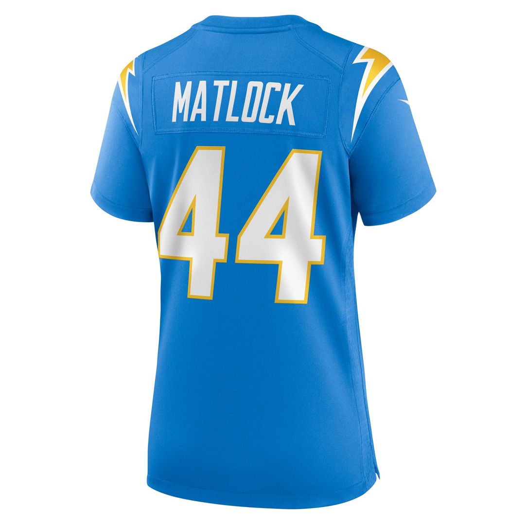 Scott Matlock Los Angeles Chargers Nike Women's Game Jersey - Powder Blue