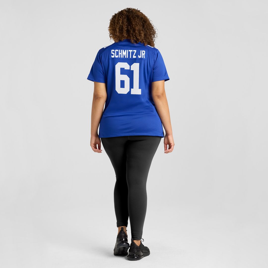 John Michael Schmitz Jr. New York Giants Nike Women's Game Jersey - Royal