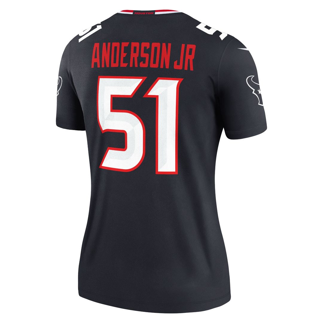 Will Anderson Jr. Houston Texans Nike Women's Legend Player Performance Top - Navy