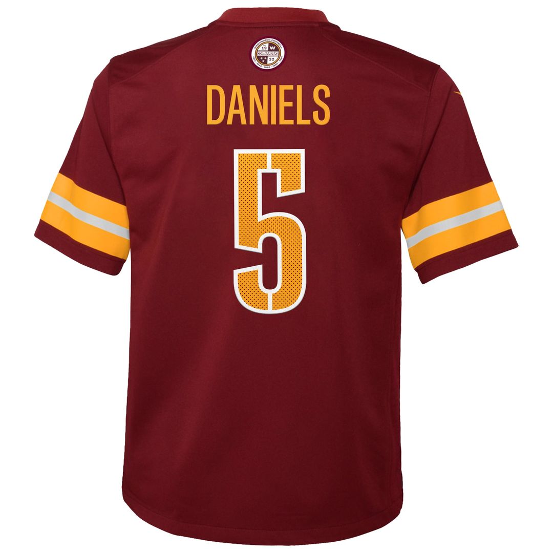 Jayden Daniels Washington Commanders Nike Youth Game Super Bowl Era Jersey - White