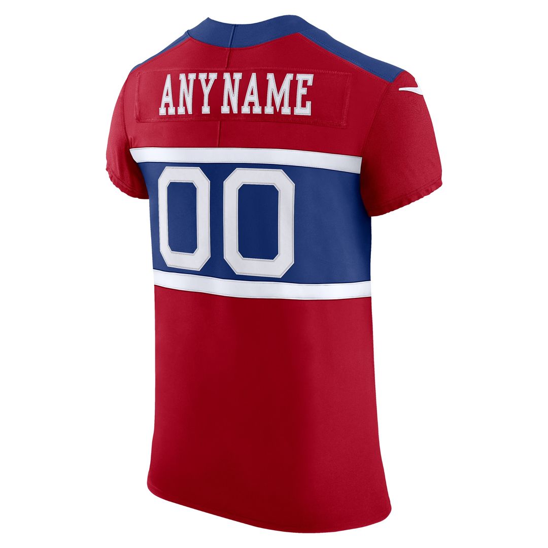 New York Giants Nike Alternate Vapor F.U.S.E. Elite Custom Jersey - Red