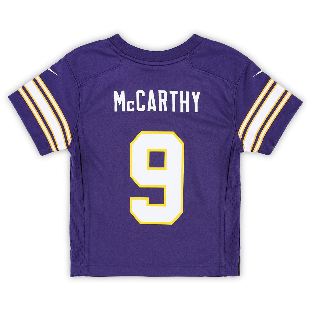 J.J. McCarthy Minnesota Vikings Nike Toddler Classic Player Game Jersey - Purple