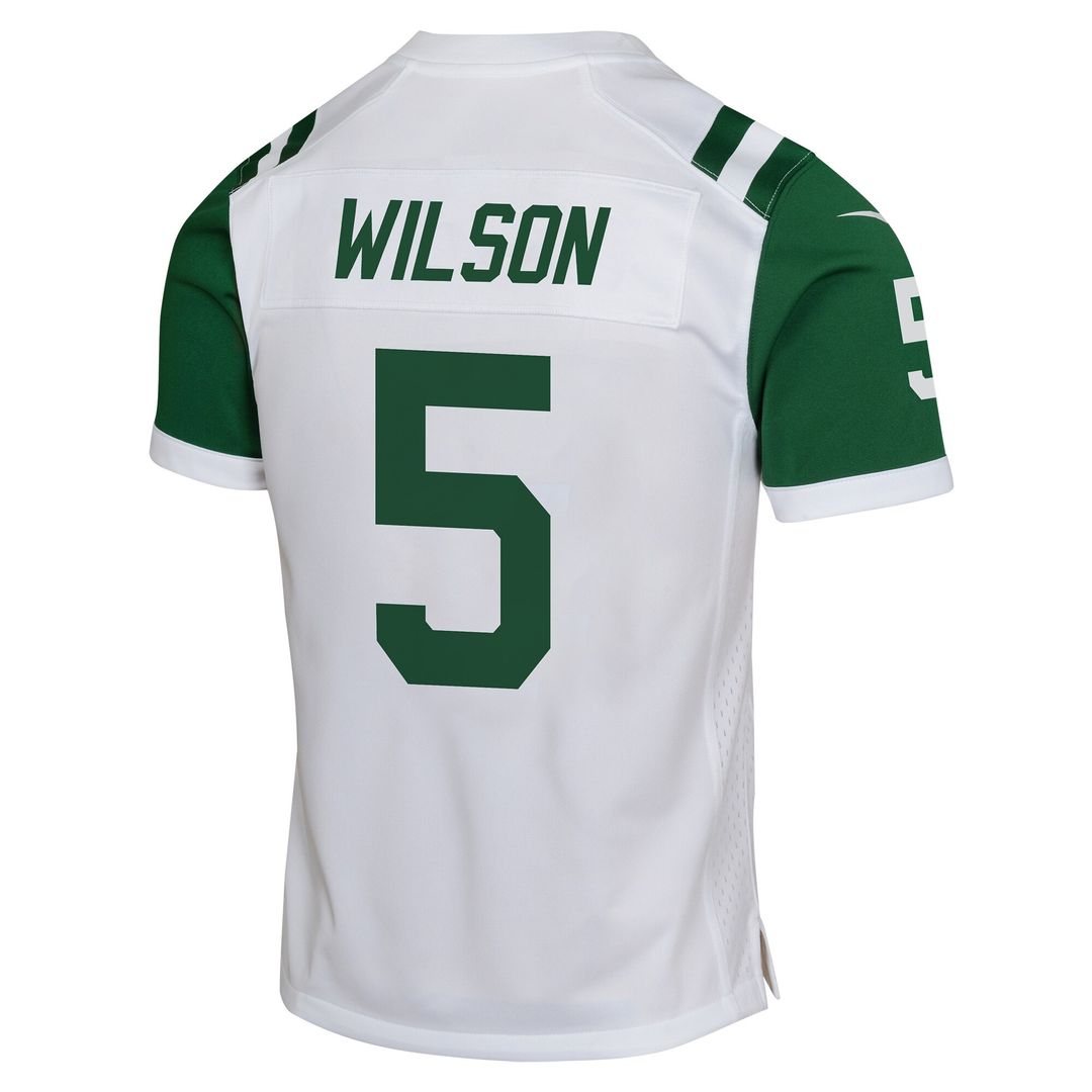 Garrett Wilson New York Jets Nike Youth Game Jersey - White