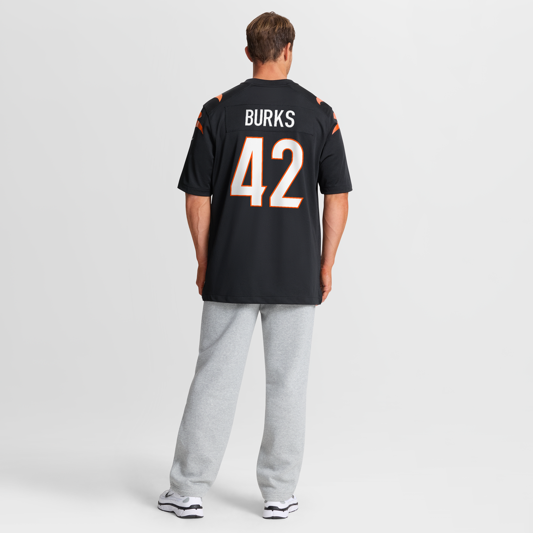Oren Burks Cincinnati Bengals Nike Team Game Jersey - Black