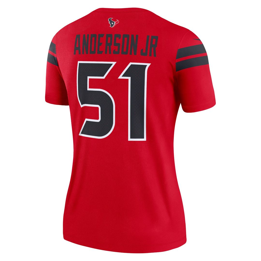 Will Anderson Jr. Houston Texans Nike Women's Alternate Legend Player Performance Top - Navy