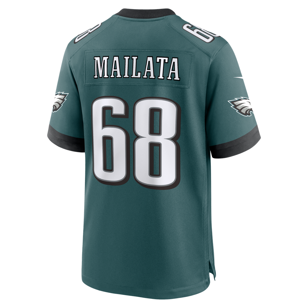 Jordan Mailata Philadelphia Eagles Nike Team Game Jersey - Midnight Green