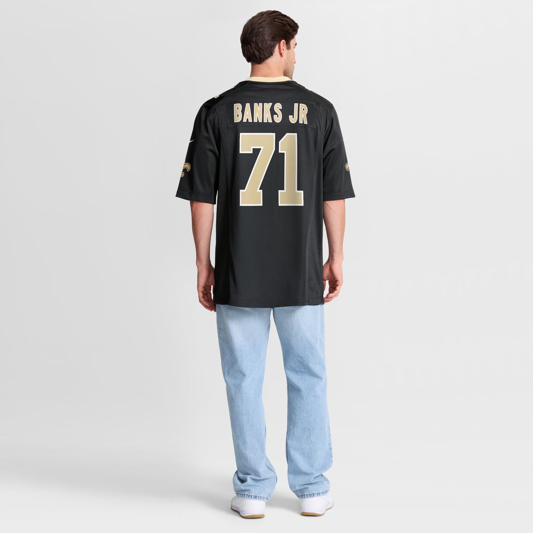 Kelvin Banks Jr. New Orleans Saints Nike Game Player Jersey - Black