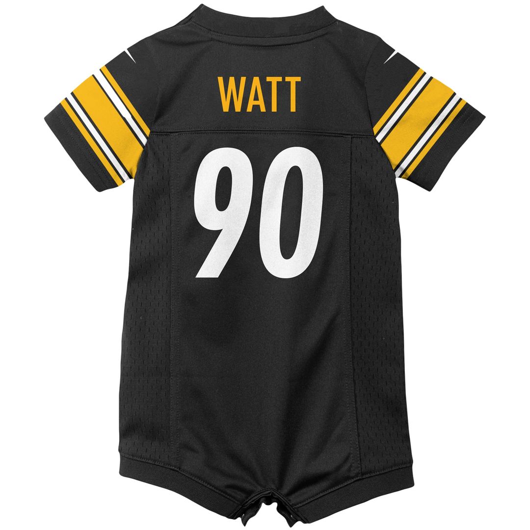 T.J. Watt Pittsburgh Steelers Nike Infant Game Romper Jersey - Black