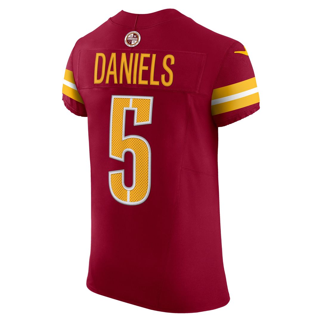 Jayden Daniels Washington Commanders Nike Alternate Vapor F.U.S.E. Elite Jersey - Black