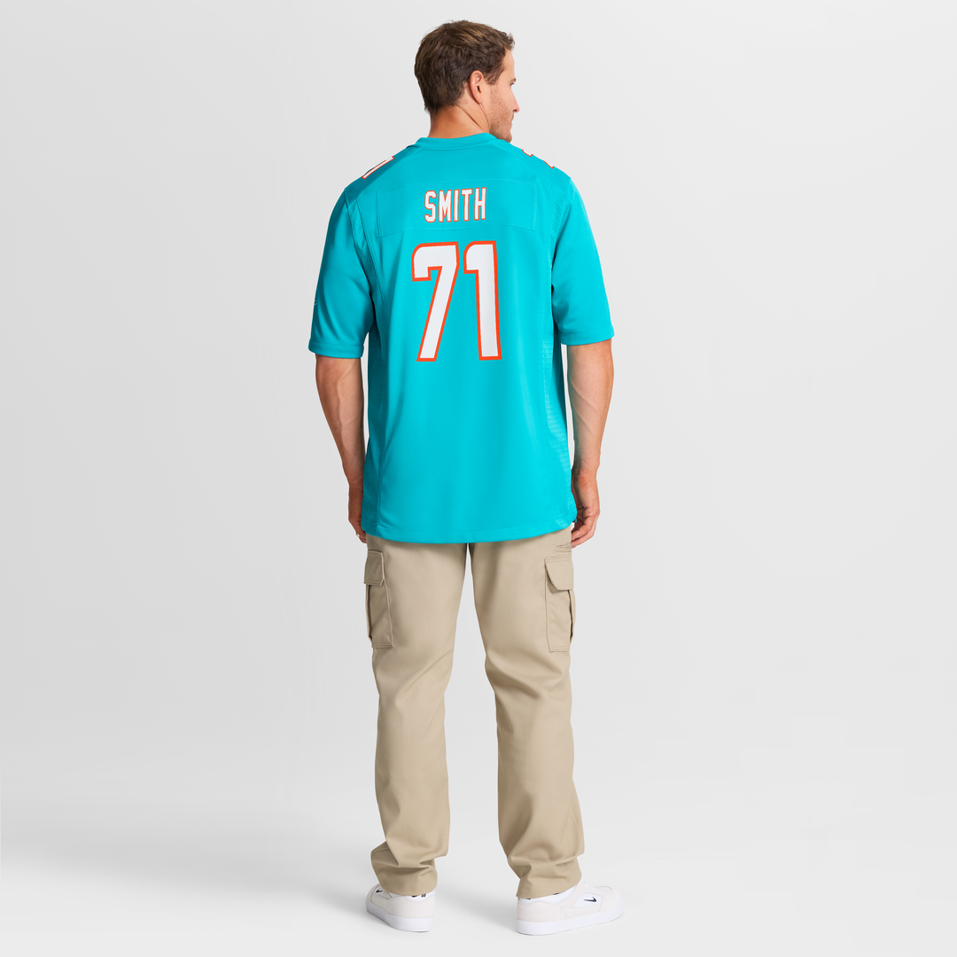 Kion Smith Miami Dolphins Nike Game Jersey - Aqua