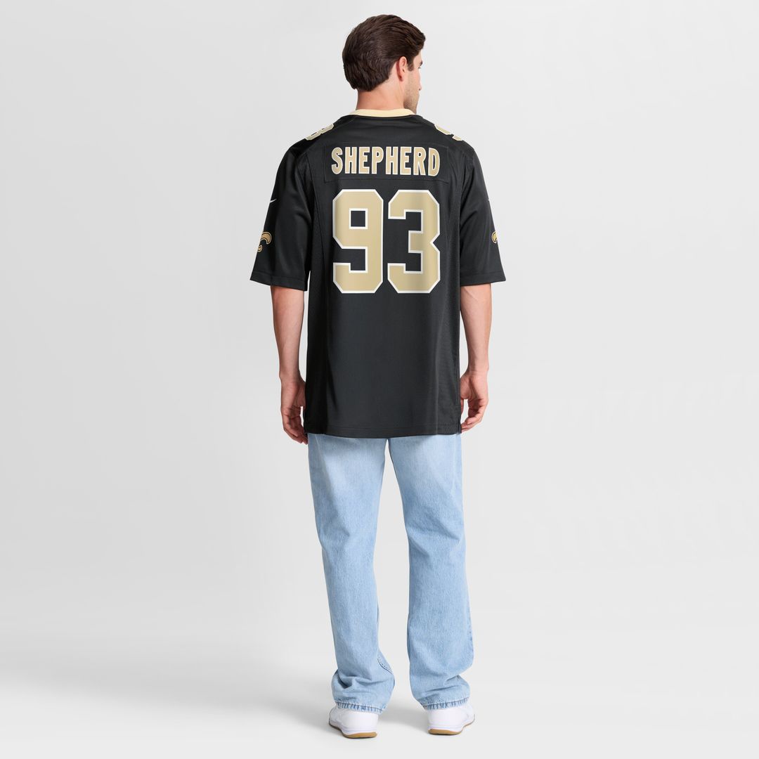 Nathan Shepherd New Orleans Saints Nike Game Jersey - Black