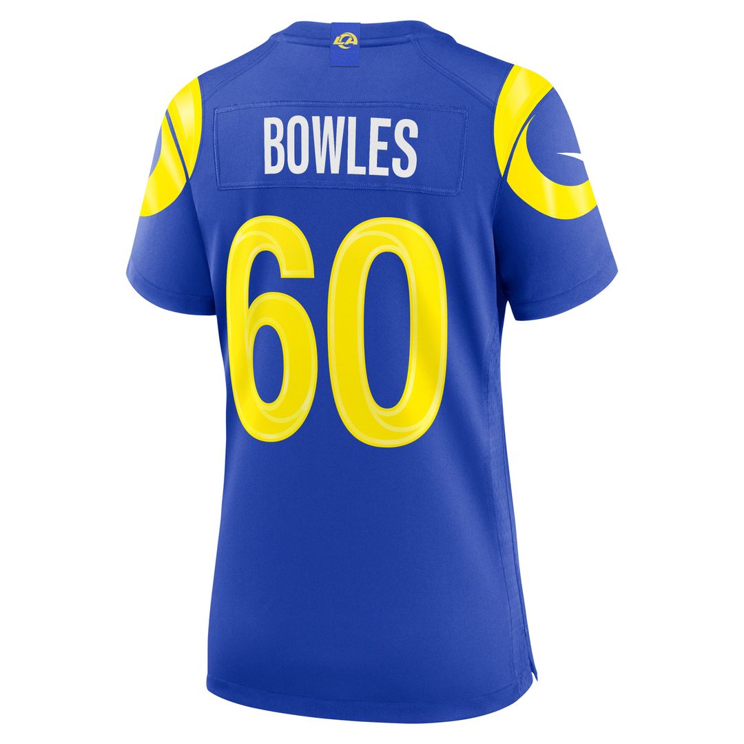 Wyatt Bowles Los Angeles Rams Nike Women's Team Game Jersey - Royal