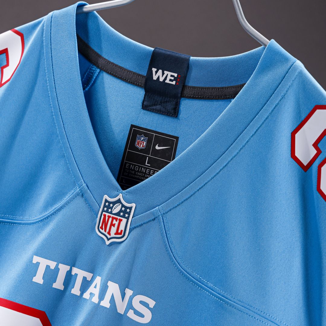 Jeffery Simmons Tennessee Titans Nike Game Jersey - Light Blue