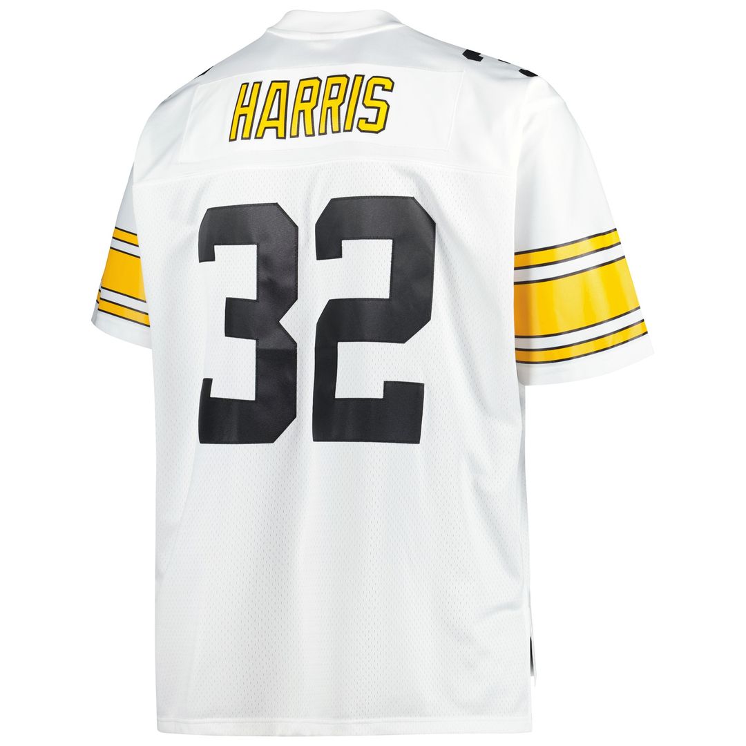 Franco Harris Pittsburgh Steelers Mitchell & Ness Big & Tall 1976 Legacy Retired Player Jersey - Black