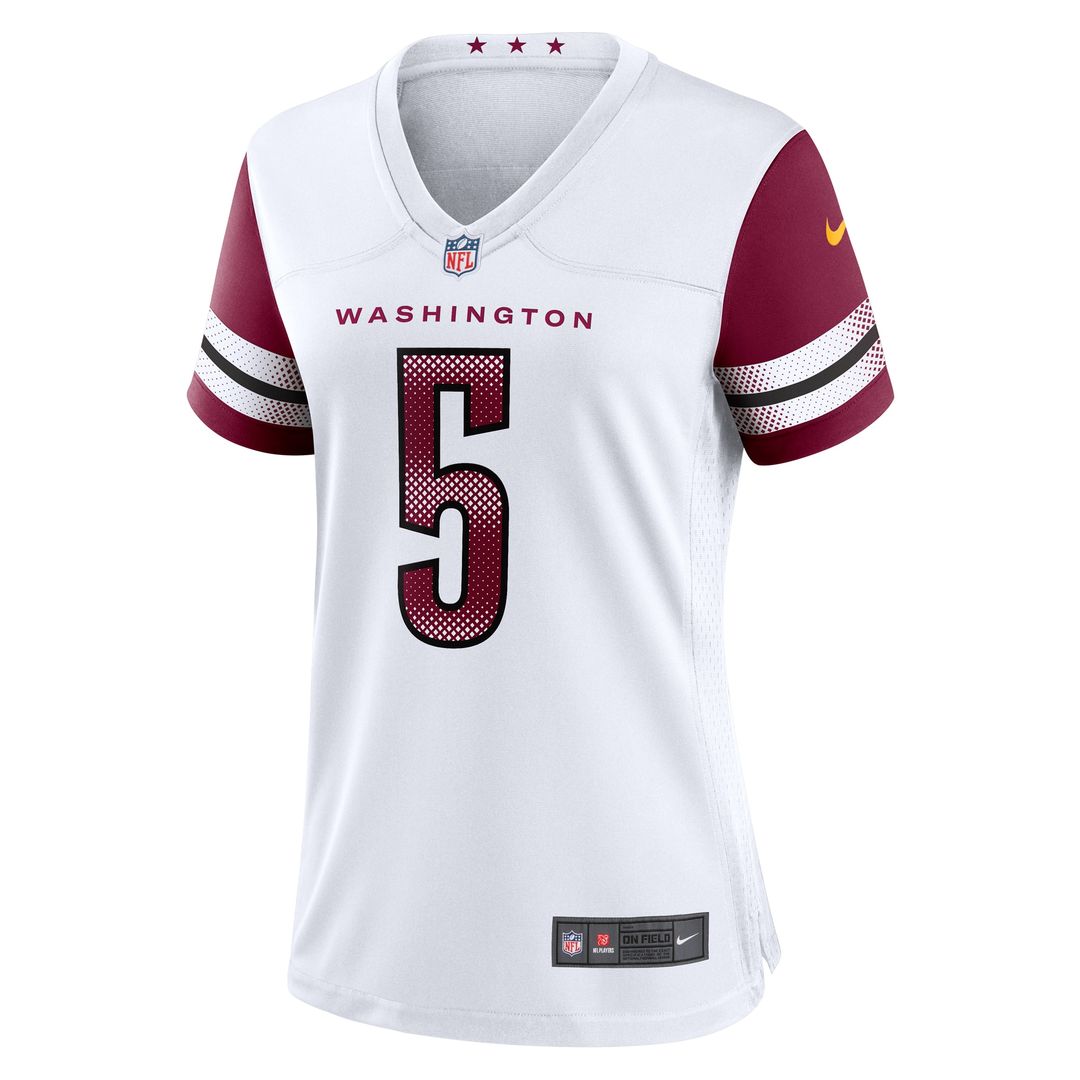 Jayden Daniels Washington Commanders Nike Women's Alternate Game Player Jersey - Black