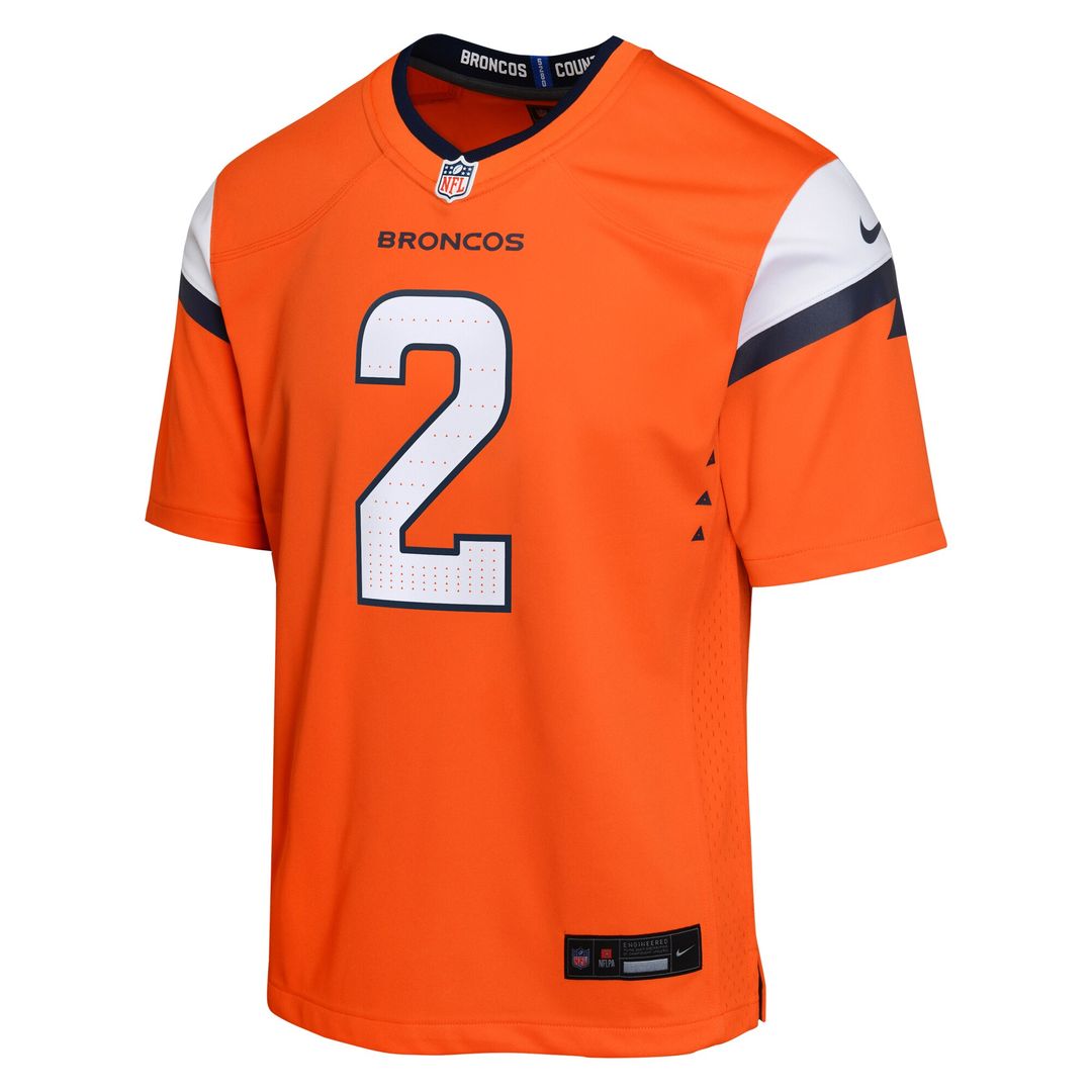 Patrick Surtain II Denver Broncos Nike Youth Game Jersey - Orange