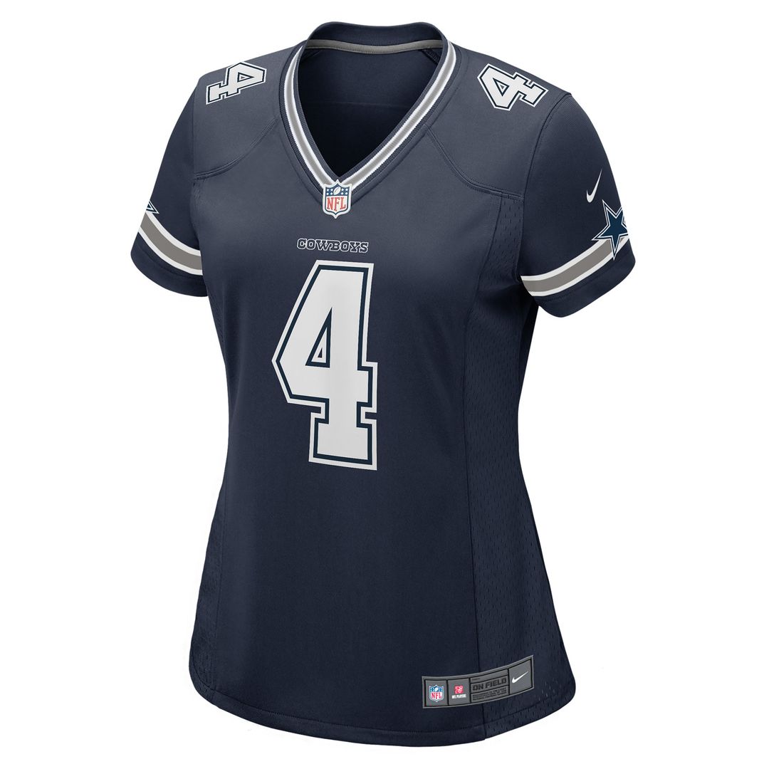 Dak Prescott Dallas Cowboys Nike Women's Game Team Jersey - Navy