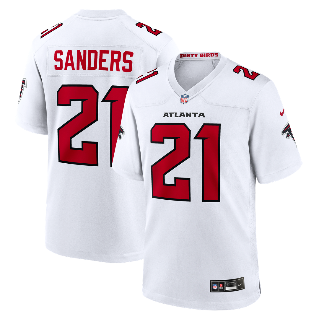Deion Sanders Atlanta Falcons Nike Retired Player Game Jersey - Red