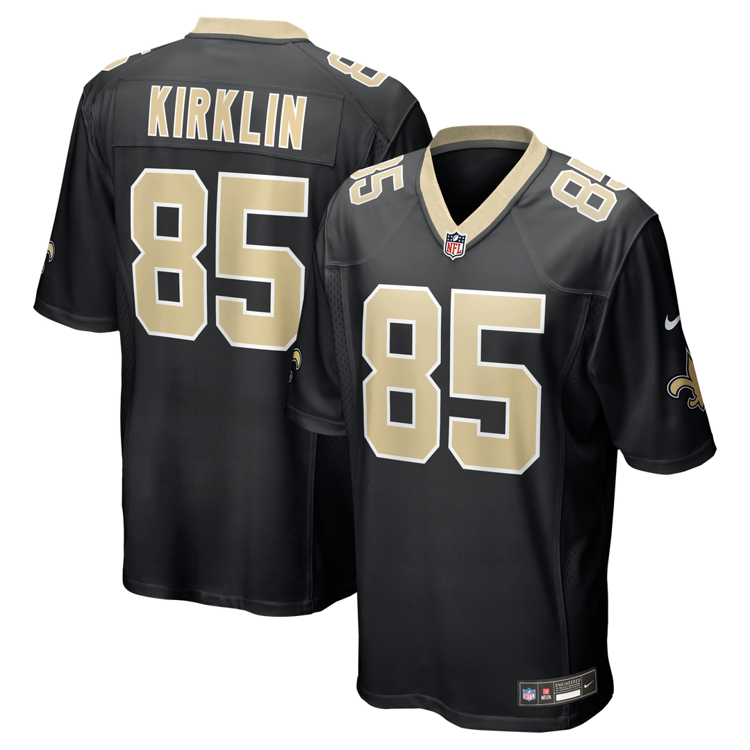 Jontre Kirklin New Orleans Saints Nike Team Game Jersey -  Black