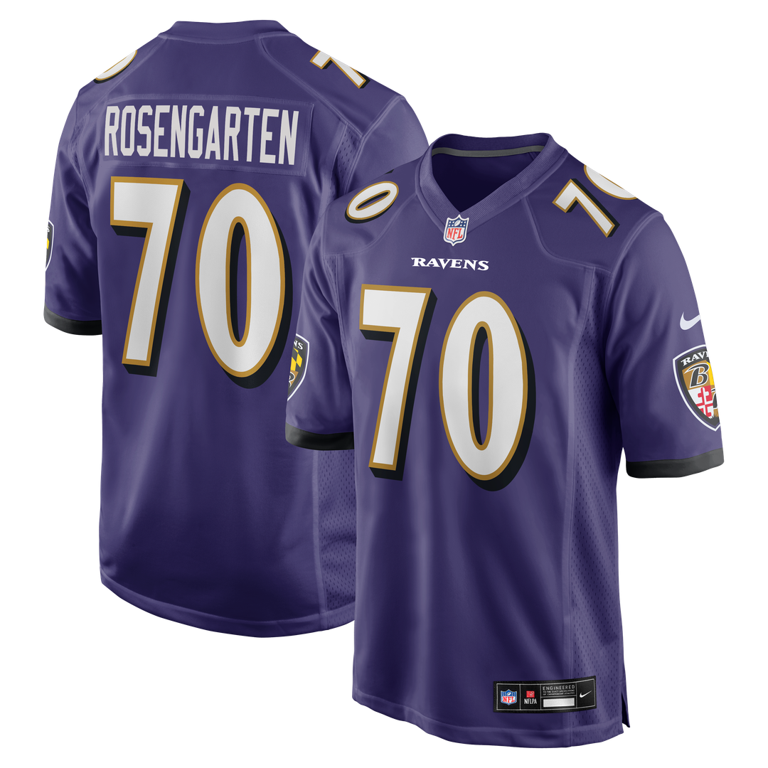 Roger Rosengarten Baltimore Ravens Nike Team Game Jersey -  Purple