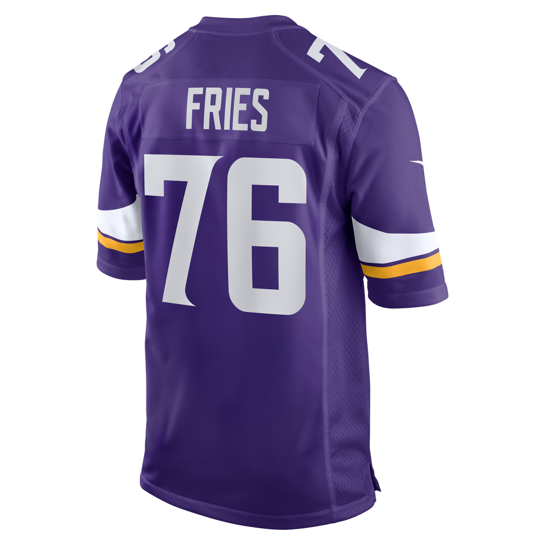 Will Fries Minnesota Vikings Nike Team Game Jersey -  Purple