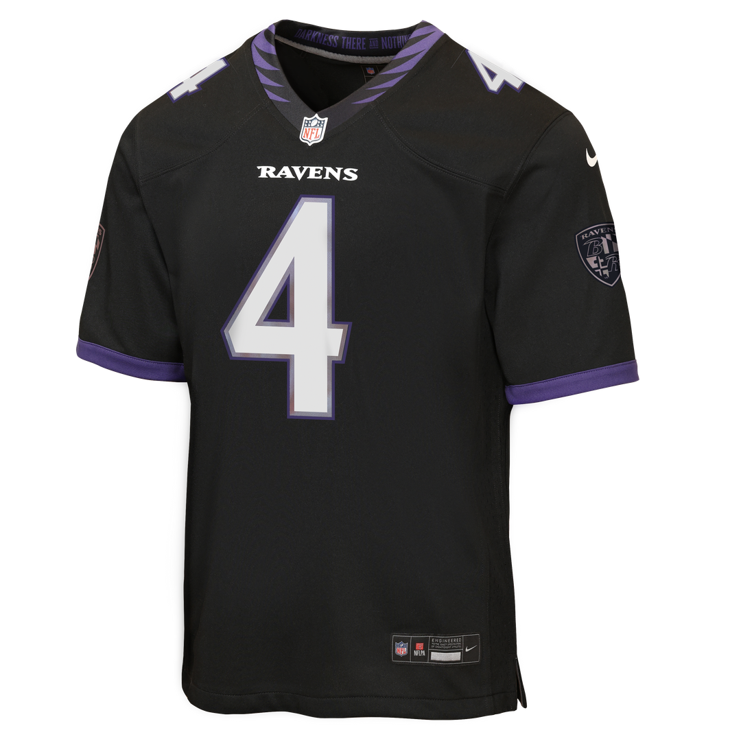 Zay Flowers Baltimore Ravens Nike Youth Game Jersey - Purple