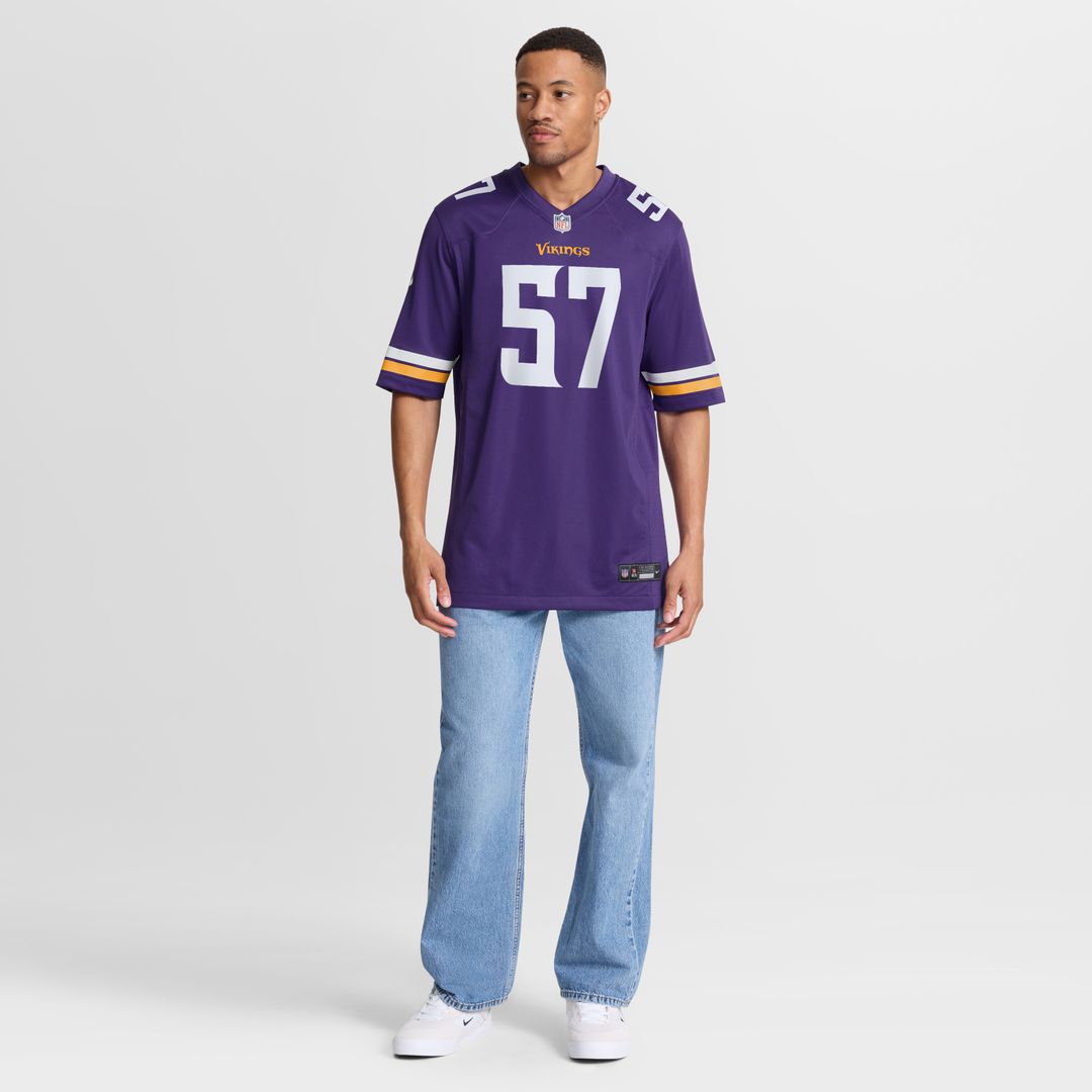 Chaz Chambliss Minnesota Vikings Nike Team Game Jersey -  Purple