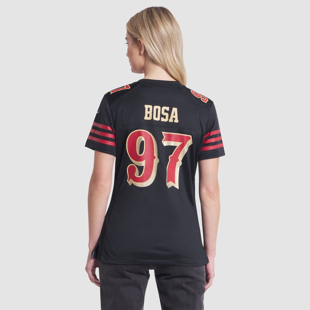 Nick Bosa San Francisco 49ers Nike Women's 2025 Rivalries Collection Game Jersey - Black