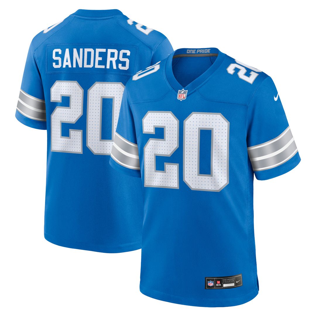 Barry Sanders Detroit Lions Nike 2nd Alternate Retired Player Game Jersey - Black