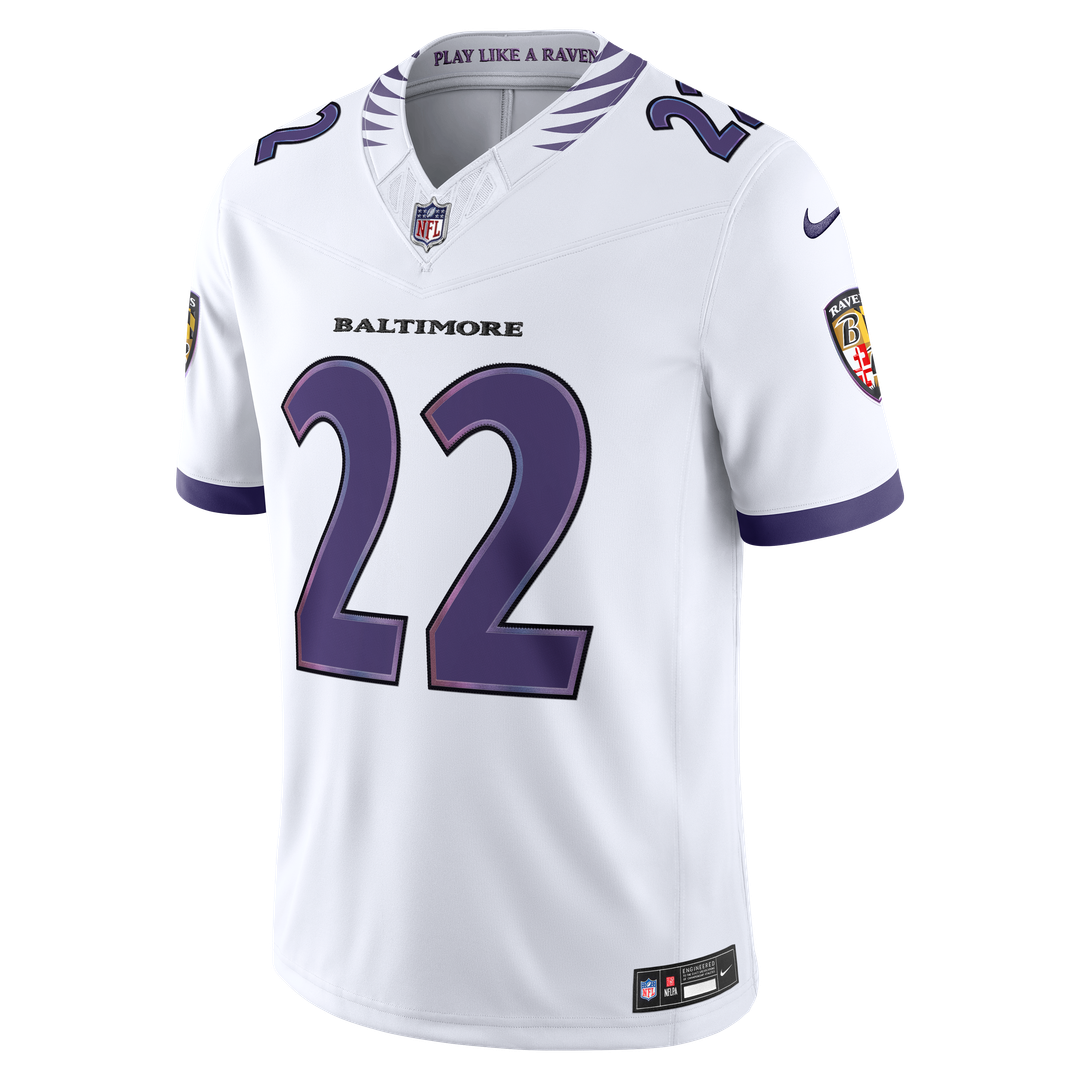 Derrick Henry Baltimore Ravens Nike Vapor F.U.S.E. Stitched Limited Jersey - White