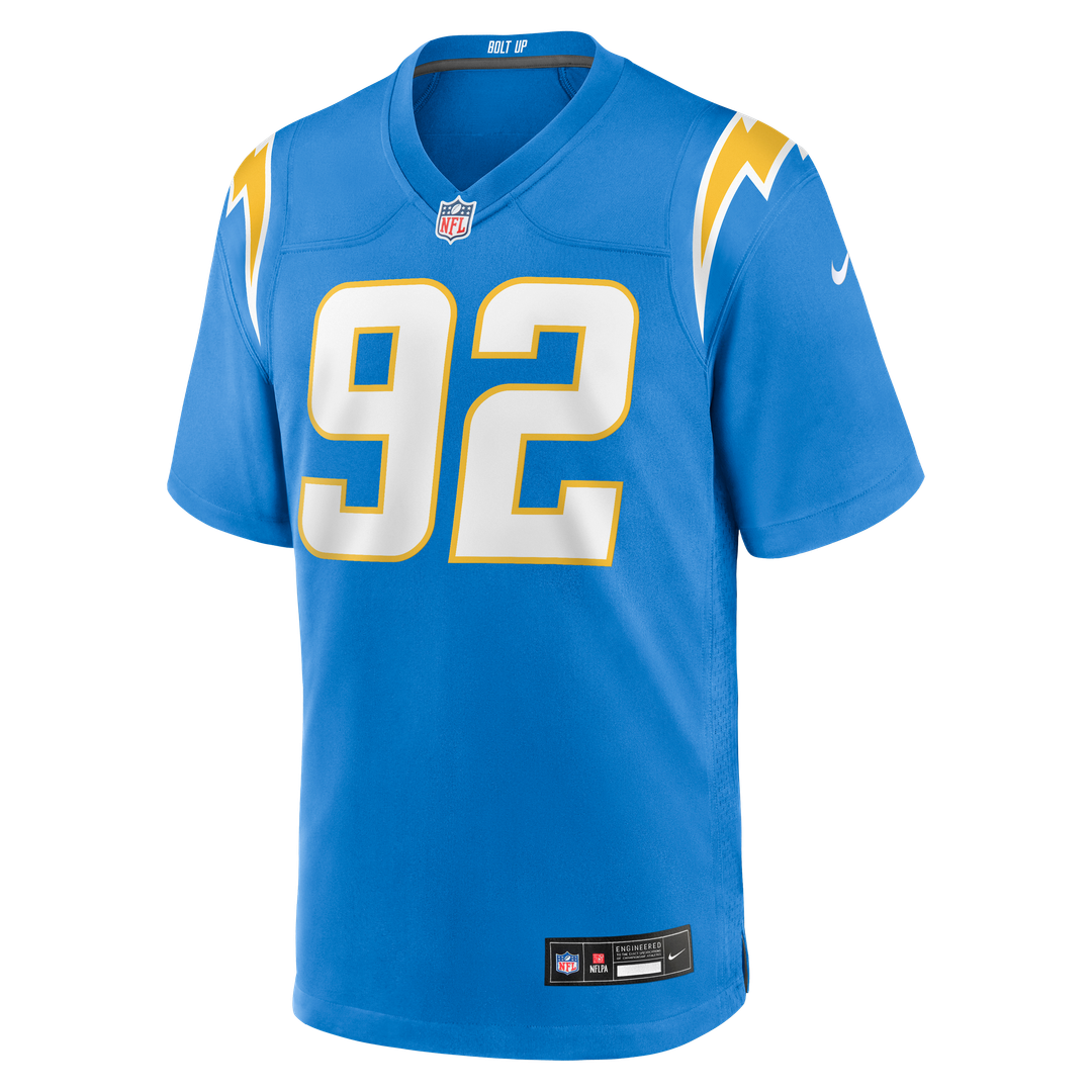 Justin Eboigbe Los Angeles Chargers Nike Team Game Jersey -  Powder Blue