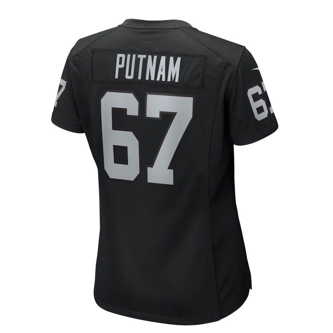 Will Putnam Las Vegas Raiders Nike Women's Team Game Jersey -  Black