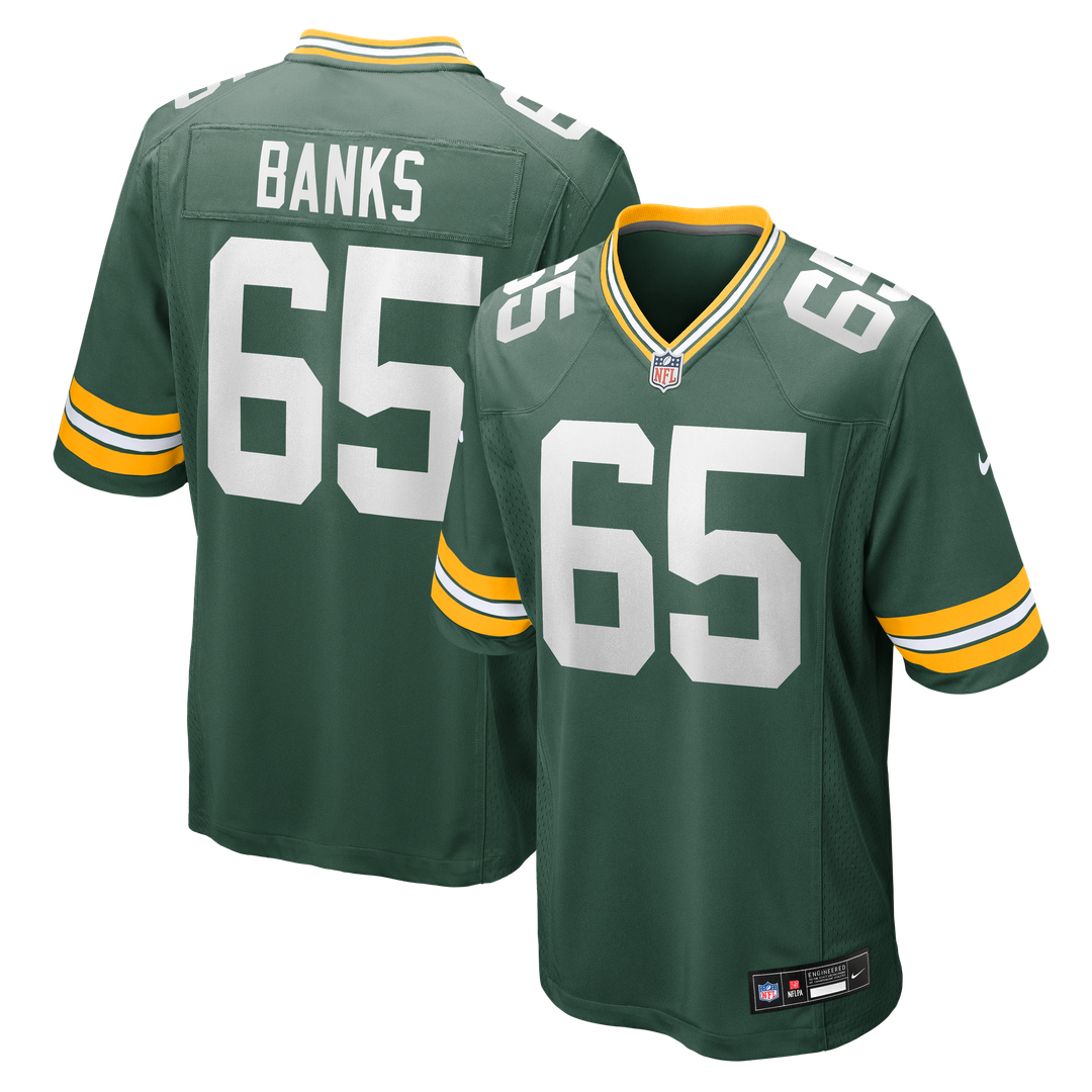 Aaron Banks Green Bay Packers Nike Team Game Jersey -  Green