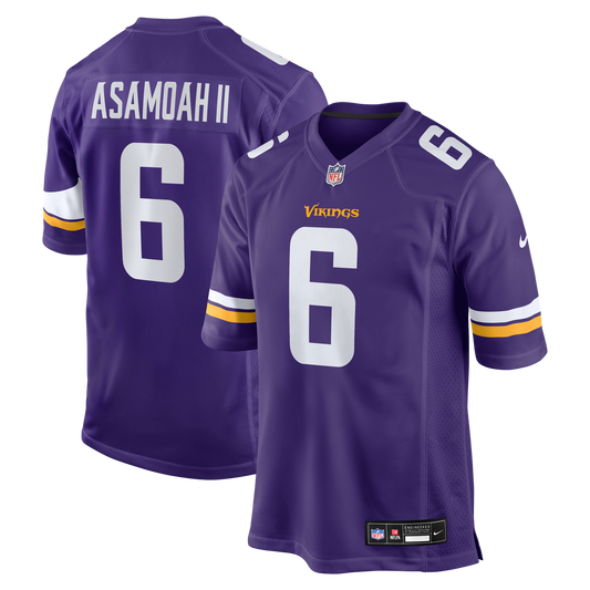 Brian Asamoah II Minnesota Vikings Nike  Game Jersey -  Purple
