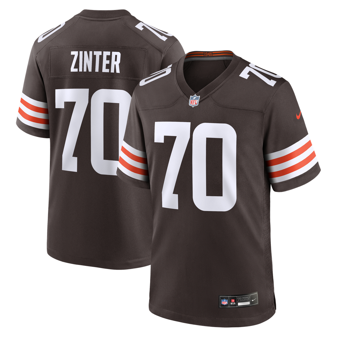Zak Zinter Cleveland Browns Nike Team Game Jersey -  Brown
