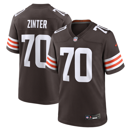 Zak Zinter Cleveland Browns Nike Team Game Jersey -  Brown
