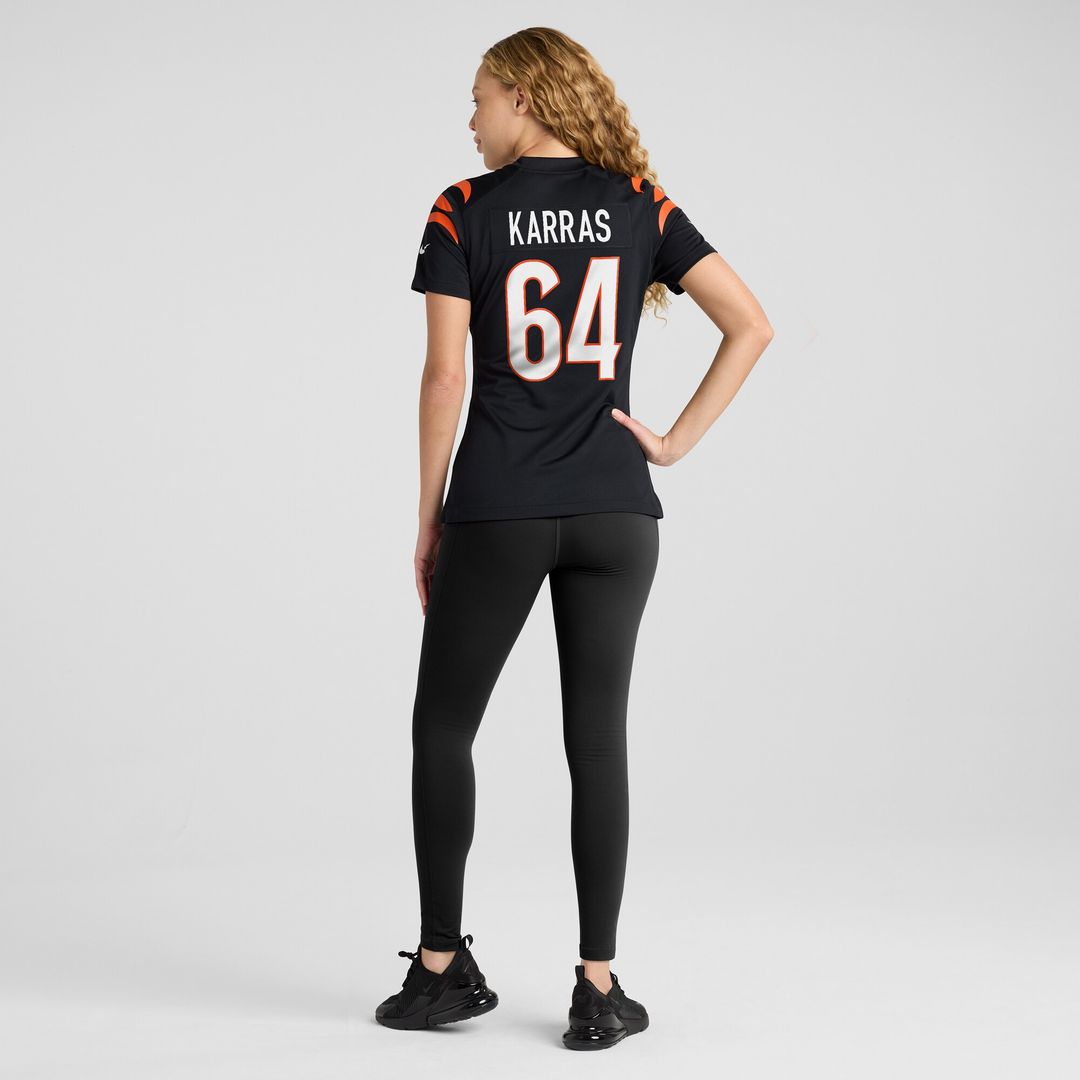 Ted Karras Cincinnati Bengals Nike Women's Game Player Jersey - Black