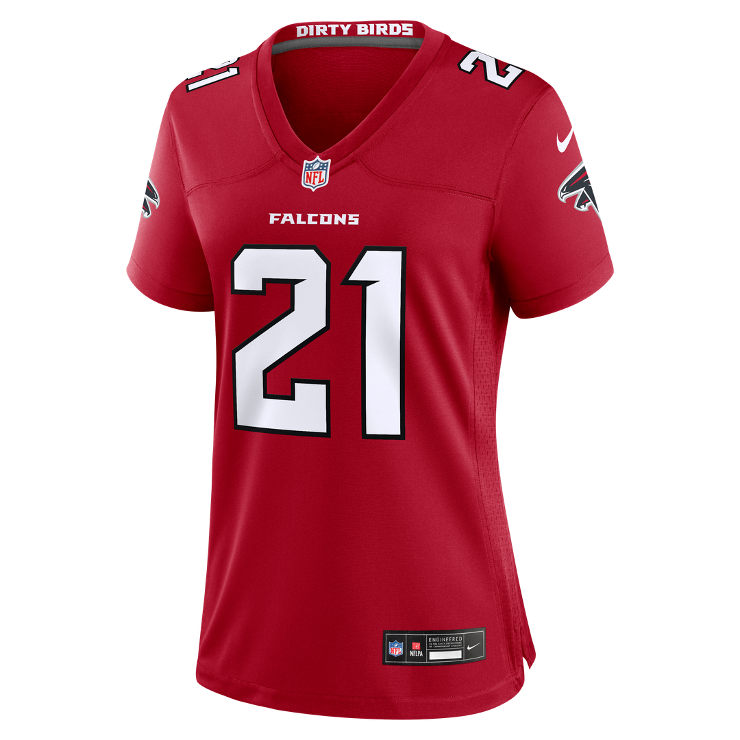 Deion Sanders Atlanta Falcons Nike Women's Retired Player Game Jersey - Red