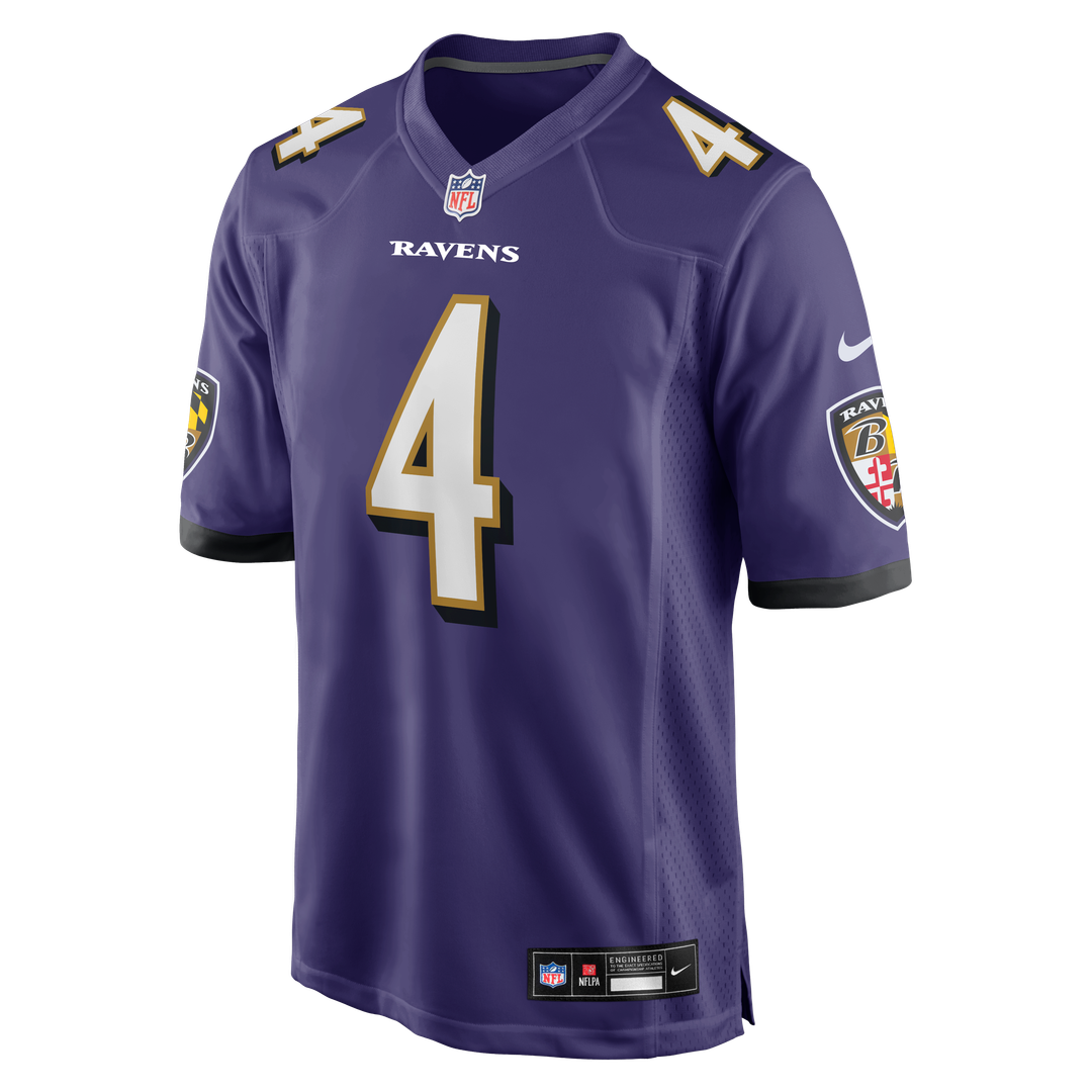 Zay Flowers Baltimore Ravens Nike  Game Jersey - Purple