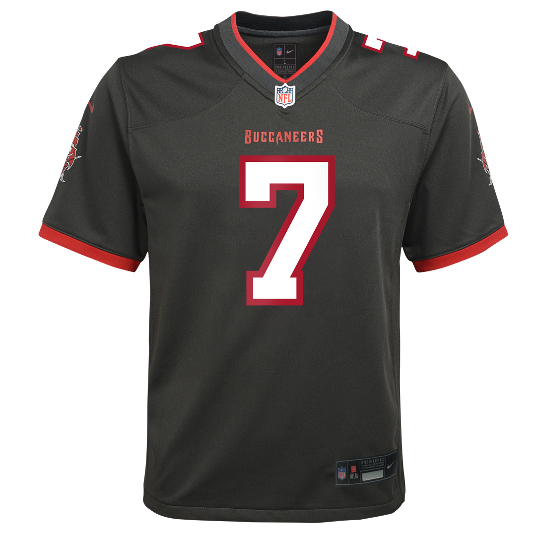 Bucky Irving Tampa Bay Buccaneers Nike Youth Alternate Game Jersey - Pewter
